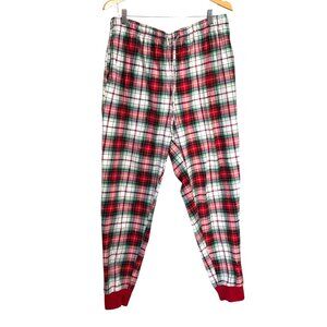 Holiday Lane Mens XXL Red & Green Plaid Pajama Pants With Elastic Waistband